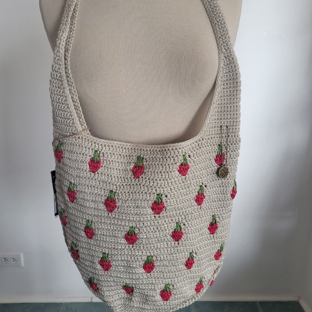 The Sak Limited Edition Crochet Natural Strawberries Hobo Bag - Picture 12 of 14